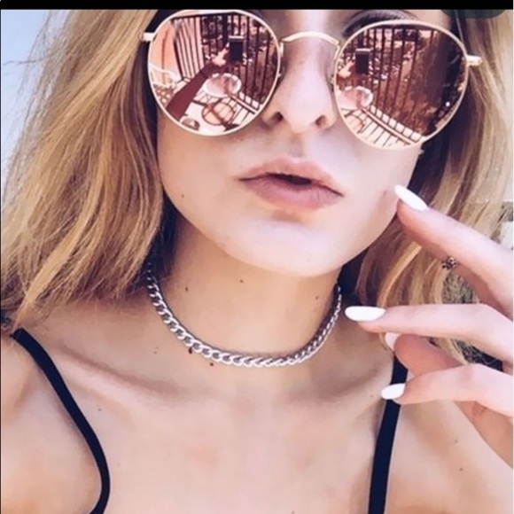Accessories - 𝅺pink and Gold Vintage Sunglasses